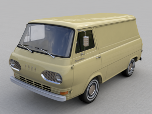 for d econoline e100 van - 1962 3D Model