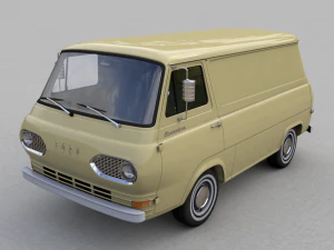 для фургона d econoline e100 - 1962 г. 3D Модель