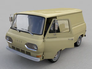 for d econoline e100 van - 1962 3D Model