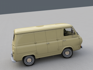 for d econoline e100 van - 1962 Modèle 3D