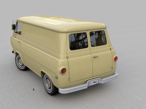 for d econoline e100 van - 1962 Modèle 3D