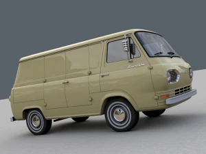for d econoline e100 van - 1962 3D Model