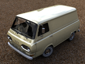 for d econoline e100 van - 1962 Modèle 3D