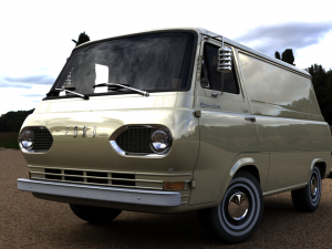 for d econoline e100 van - 1962 Modèle 3D