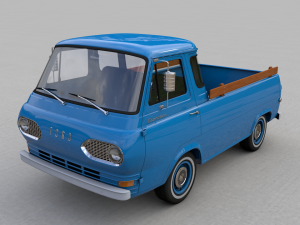 for d econoline e100 pickup 1962 3D Model