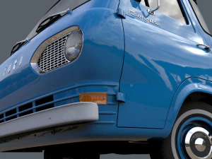 for d econoline e100 pickup 1962 3D Model