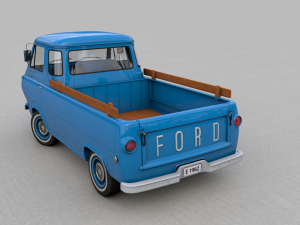 for d econoline e100 pickup 1962 Model 3D