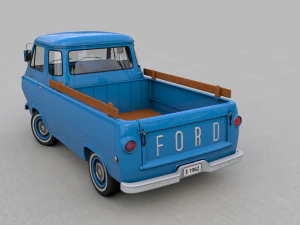 for d econoline e100 pickup 1962 3D Model
