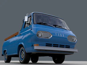 for d econoline e100 pickup 1962 3D Model
