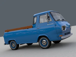 for d econoline e100 pickup 1962 3D Model