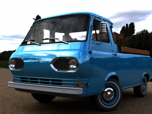 for d econoline e100 pickup 1962 Model 3D