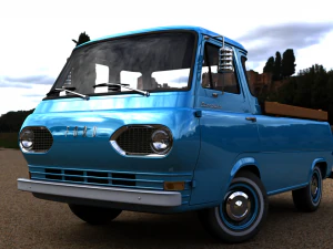 for d econoline e100 pickup 1962 3D Model