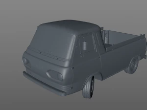 for d econoline e100 pickup 1962 3D Model