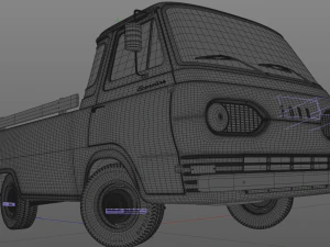 for d econoline e100 pickup 1962 3D Model