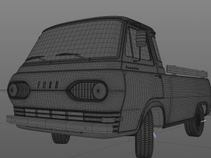 for d econoline e100 pickup 1962 3D Model