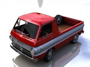 dodge a100 compact pickup 1964 3D Model