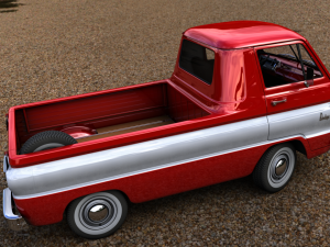 dodge a100 compact pickup 1964 Model 3D