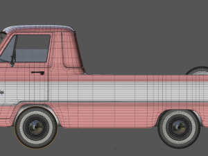 dodge a100 compact pickup 1964 Model 3D
