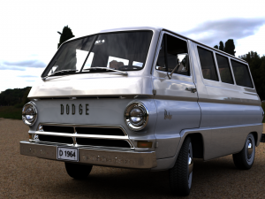 dodge a100 compact window 1964 3D Модель