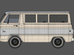 dodge a100 compact window 1964 3D Модель