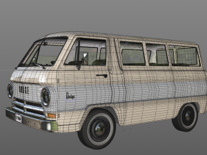 dodge a100 compact window 1964 3D Модель