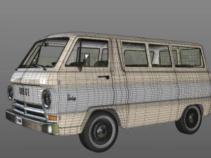 dodge a100 compact window 1964 3D Model