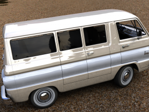 dodge a100 compact window 1964 3D Модель