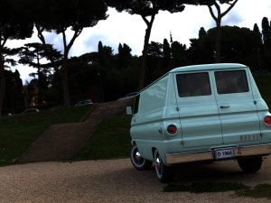 dodge a100 compact van 1964 3D मॉडल