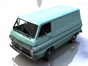 dodge a100 compact van 1964 3D मॉडल