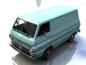 dodge a100 compact van 1964 3D Model