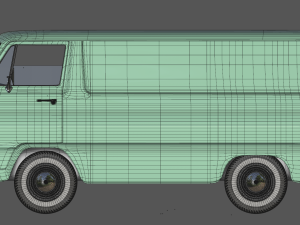 dodge a100 compact van 1964 3D मॉडल
