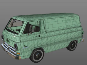 dodge a100 compact van 1964 3D Model