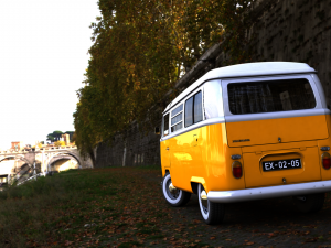 volkswagen t2 westfalia camper 1968 3D 모델