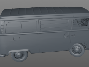volkswagen t2 westfalia camper 1968 3D 모델