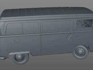 volkswagen t2 westfalia campista 1968 Modelo 3D