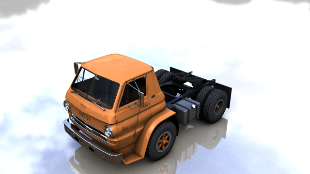 dodge l700 tilt cab truck 1966 3D Модель .c4d .max .obj .3ds .fbx .stl .blend 