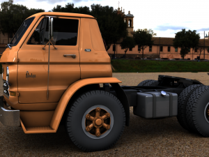 dodge l700 tilt cab truck 1966 3D Модель
