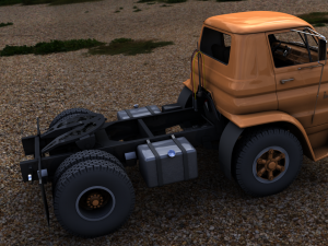 dodge l700 tilt cab truck 1966 3D Модель