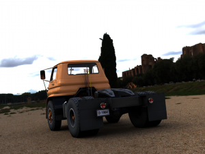 dodge l700 tilt cab truck 1966 3D Модель