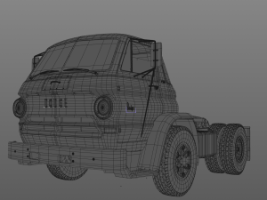 dodge l700 tilt cab truck 1966 3D Модель