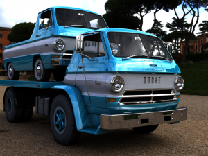 dodge l700 truck 1966 Modelo 3D