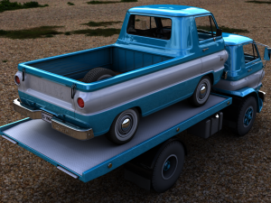 dodge l700 truck 1966 Modelo 3D