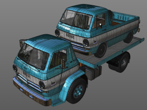 dodge l700 truck 1966 Modelo 3D