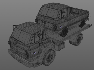 dodge l700 truck 1966 Modelo 3D