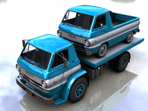 dodge l700 truck 1966 3D 모델