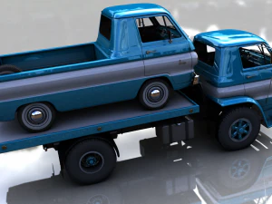 dodge l700 truck 1966 3D Model