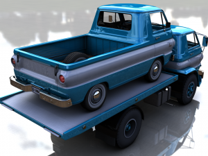 dodge l700 truck 1966 Modelo 3D
