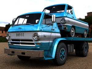 dodge l700 truck 1966 Modelo 3D