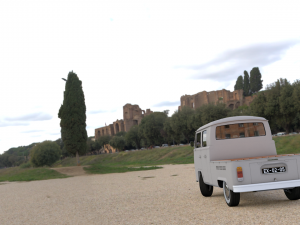 volkswagen t2 pick-up doble cab 1974 Model 3D