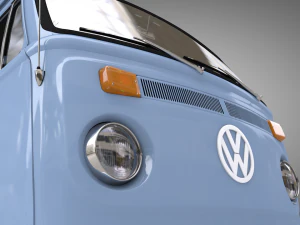 volkswagen pickup single cab 1974 3D Model